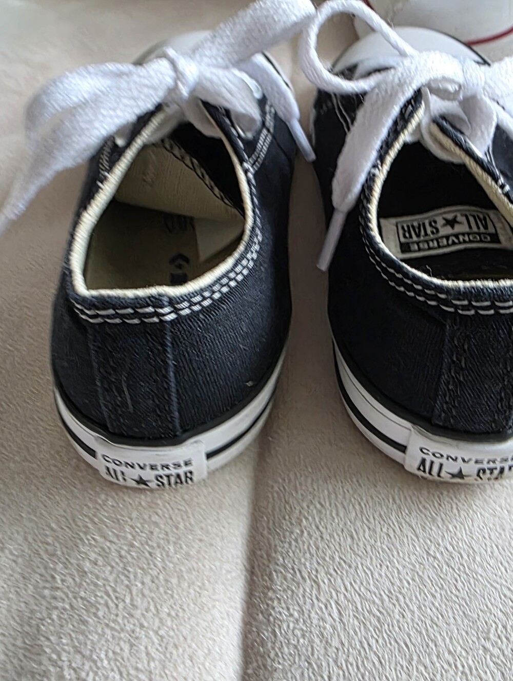 Black and White Toddler Converse Low Top Sneakers Both size 5 - Picture 9 of 13